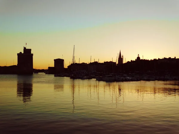 La Rochelle Francia Puesta de sol — Foto de Stock