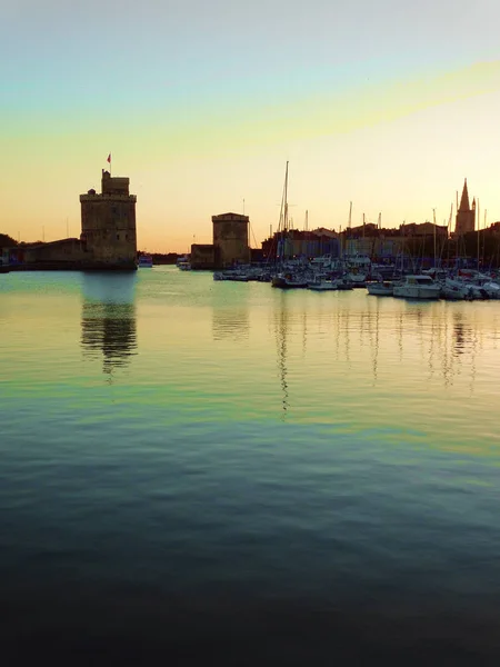 La rochelle france Sonnenuntergang — Stockfoto