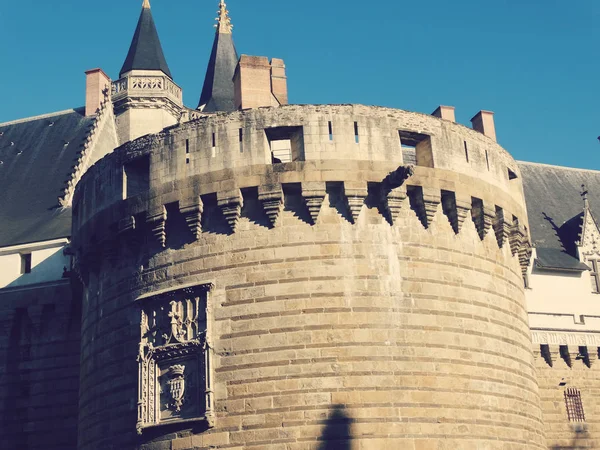 Castelo Ducs de Bretagne em Nantes França — Fotografia de Stock