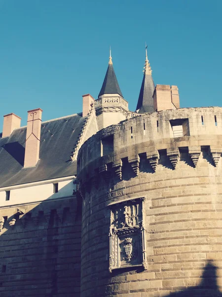 Castelo Ducs de Bretagne em Nantes França — Fotografia de Stock