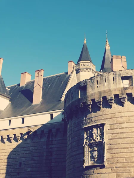 Castelo Ducs de Bretagne em Nantes França — Fotografia de Stock