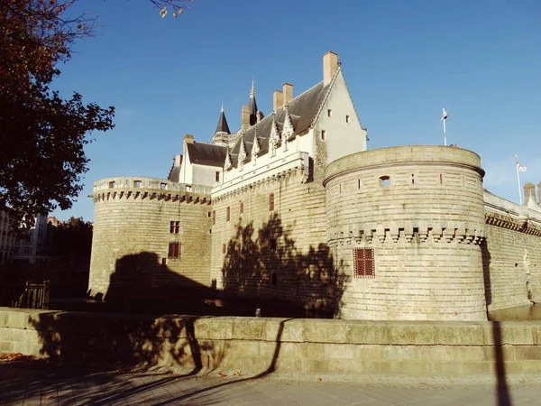 Castelo Ducs de Bretagne em Nantes França — Fotografia de Stock