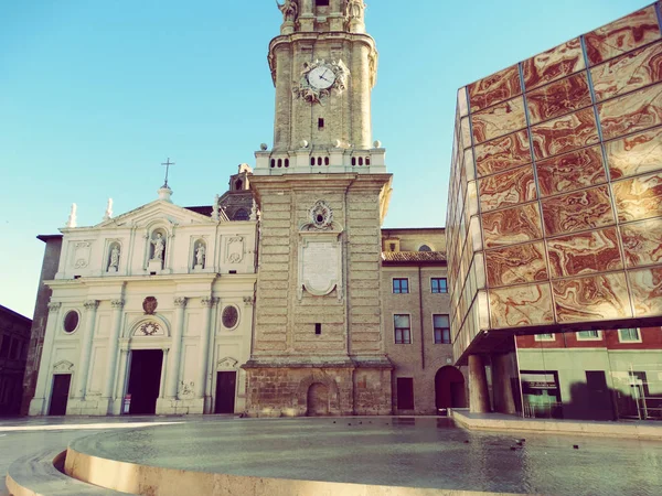 Katedra La Seo w Zaragoza Hiszpania — Zdjęcie stockowe