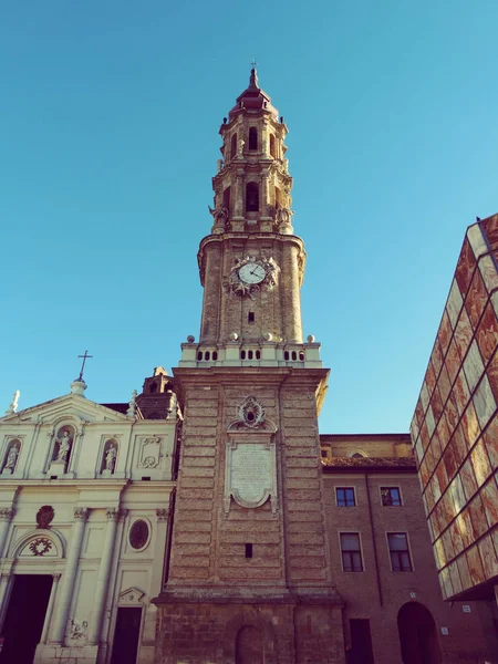 Zaragoza İspanya La Seo Katedrali'nde — Stok fotoğraf