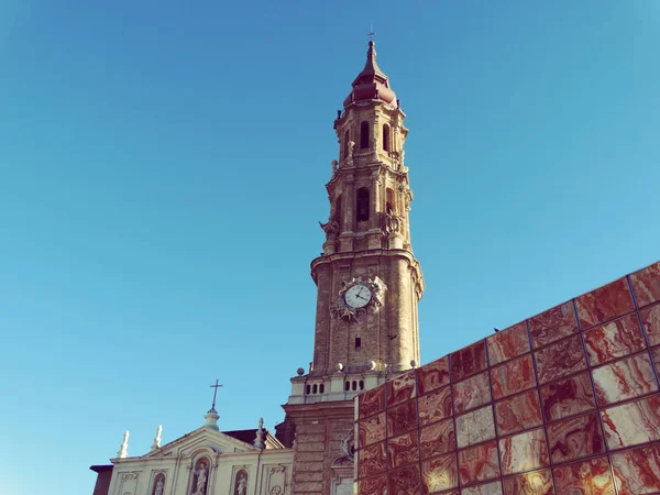 La Seo Cathedral at Zaragoza Spain — Stock Photo, Image