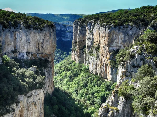 Foz Arbayun veya Canyon d 'Arbayun Navarre Ispanya içinde