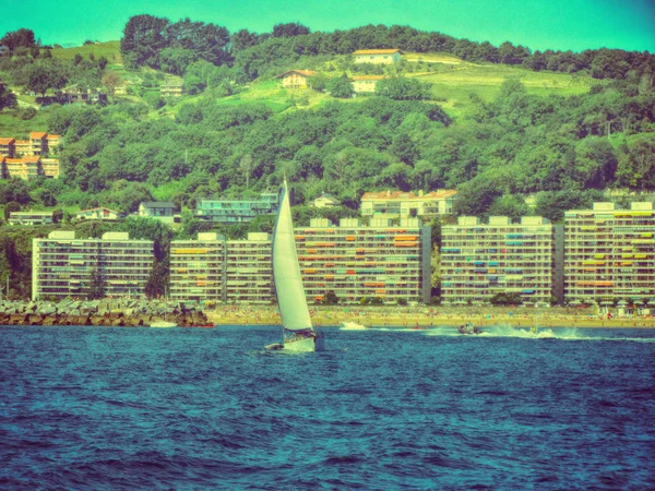 Navegar en Hondarribia Beach — Foto de Stock