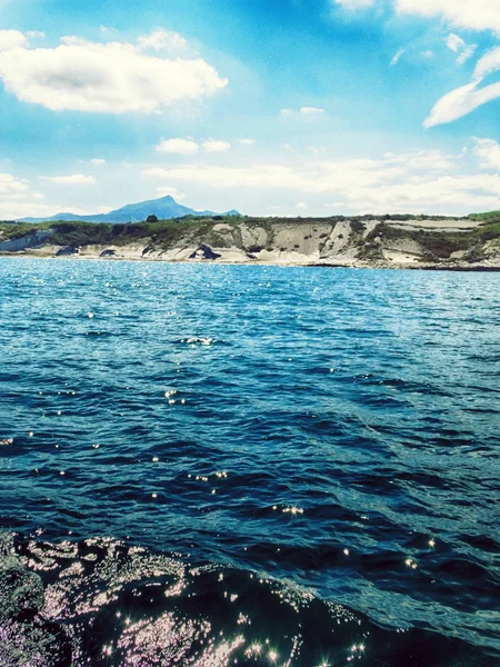 Corniche Basco Cliffs Litoral — Fotografia de Stock
