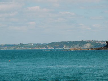Saint Jean De Luz Sahili Güney Fransa Atlantik Kıyısı