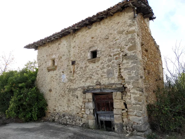 Casas antiguas en Castilla Burgos — Foto de Stock