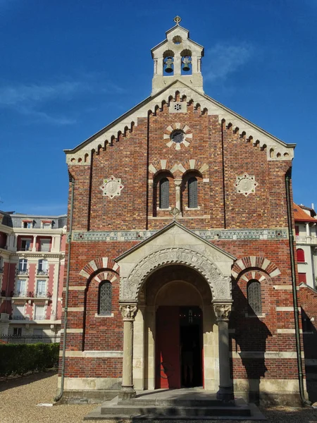 İmparatorluk Şapel muhteşem turistik Landmark Biarritz'deki — Stok fotoğraf