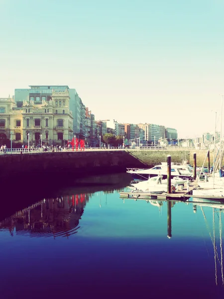 Gijón Asturias İspanya limanda — Stok fotoğraf