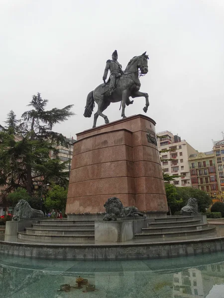 Denkmal Für Den Allgemeinen Espartero Logrono Rioja Spanien Dezember 2017 — Stockfoto