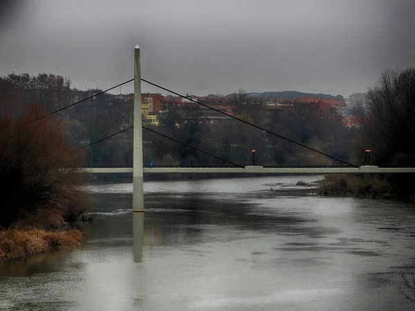 Nuevo Puente Sobre Río Ebro Logrono España —  Fotos de Stock