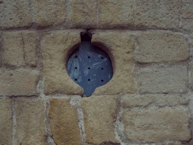 Logroño La Rioja içinde eski taş pencere