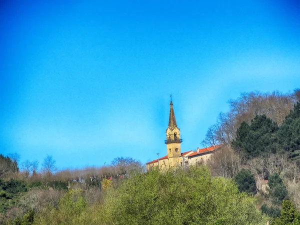 Capilla Guadalupe Las Montañas Vascas Junto Hondarribia —  Fotos de Stock