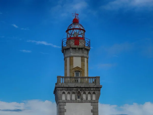 Phare Cap Higuer Hondarribia Fuenterrabia Dernier Littoral Basque Côté France — Photo