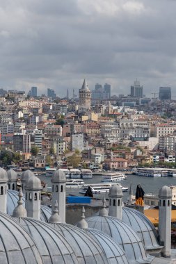 İstanbul 'daki tepenin manzarası