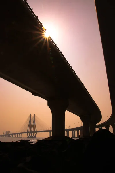 The Mumbai sea link bridge