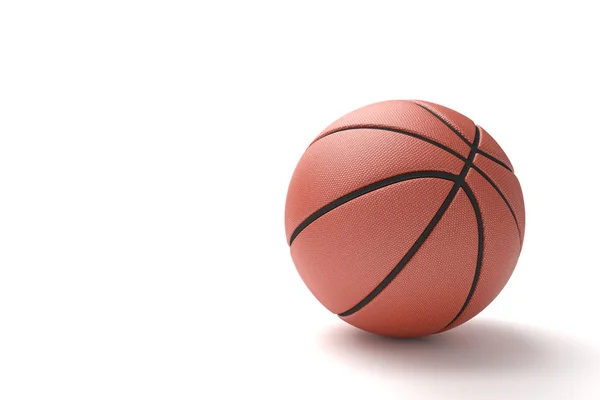 Basketball isoliert auf weißem Hintergrund. 3D-Illustration — Stockfoto
