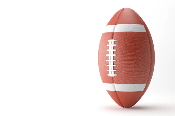 American Football auf weißem Hintergrund. 3D-Illustration — Stockfoto