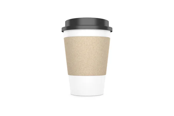 Kaffeetasse isoliert auf weißem Hintergrund. 3D-Illustration — Stockfoto