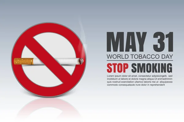 World Tobacco Day Vector — Stock Vector