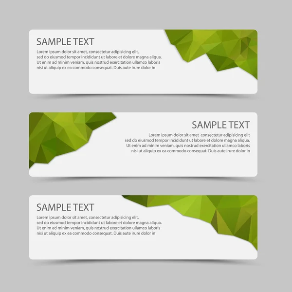 Set of Modern vector banners. — Stock Vector