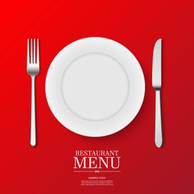 Restoran menüsü tasarımı. Vektör