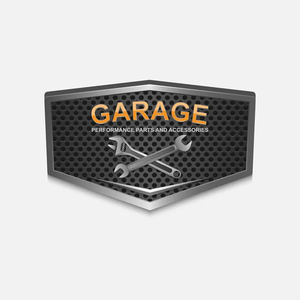 Vintage garaj retro etiket tasarımı. vektör