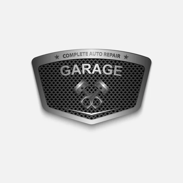 Diseño Etiqueta Retro Garaje Vintage Vector — Vector de stock