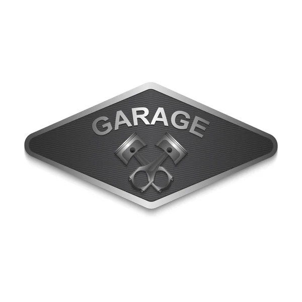 Design Vintage Garage Etichetta Retrò Vettore — Vettoriale Stock