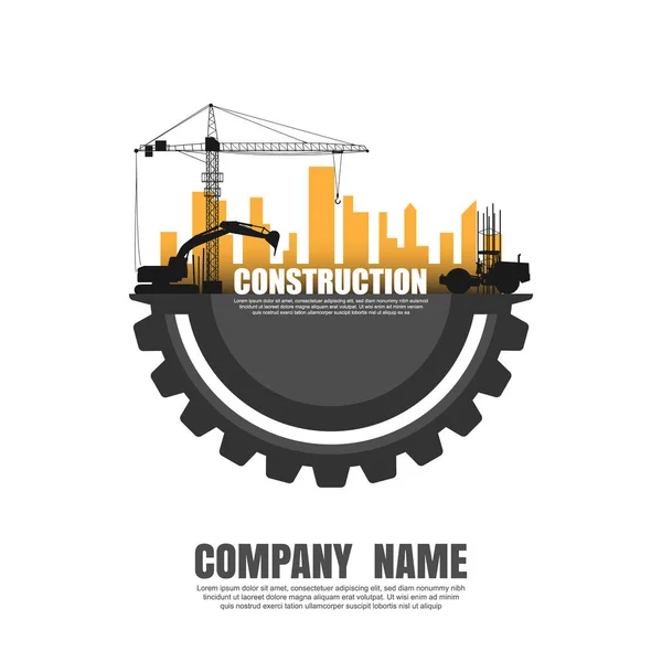 Construiți logo-ul clădirii . — Vector de stoc