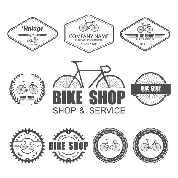 Etiqueta de bicicleta conjunto Template.vector — Vector de stock