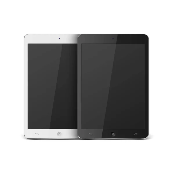 Realistischer Tablet-PC mit leerem screen.vector — Stockvektor