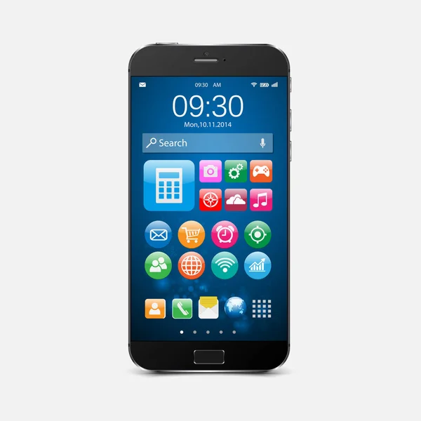Smartphone Uygulama icons.vector ile