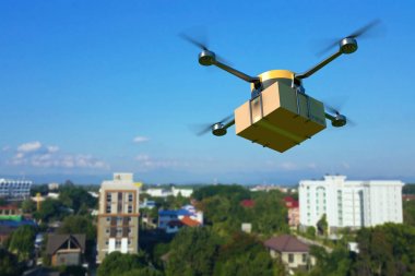 Teslimat uçağı karton box.3d çizim ile