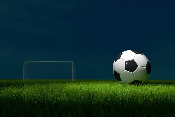 Soccer Ball Field Illustration — Stock Photo, Image