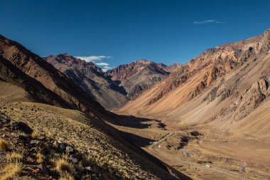 Arjantin 'deki And Dağları arasındaki yol