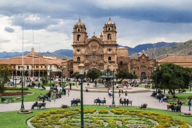 Plaza de Armas, Cusco Şehri, Peru, Nisan 2014