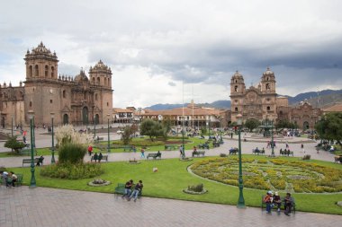 Plaza de Armas, Cusco Şehri, Peru, Nisan 2014