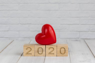 Kalp 2020 yeni yıl bloğu, aşk konsepti