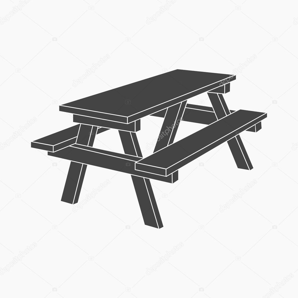 Bench icon of vector illustration for web and mobile design