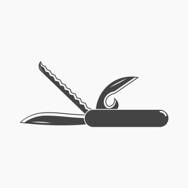 Web ve mobil için vektör çizim bıçak simgesi