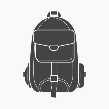 Çanta simge vektör çizim için web ve mobil, hiking