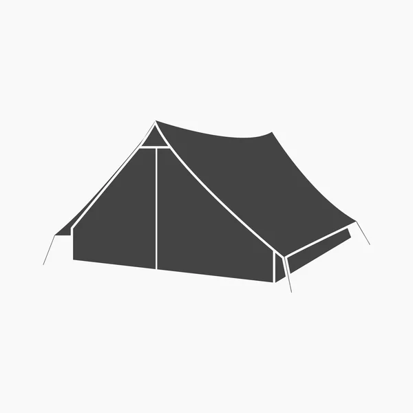 Иконка туристической палатки векторной иллюстрации для интернета и мобильного телефона — стоковый вектор