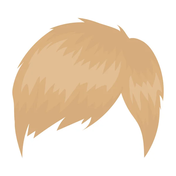 Icono de peinado de hombre en estilo de dibujos animados aislado sobre fondo blanco. Barba símbolo stock vector ilustración . — Vector de stock