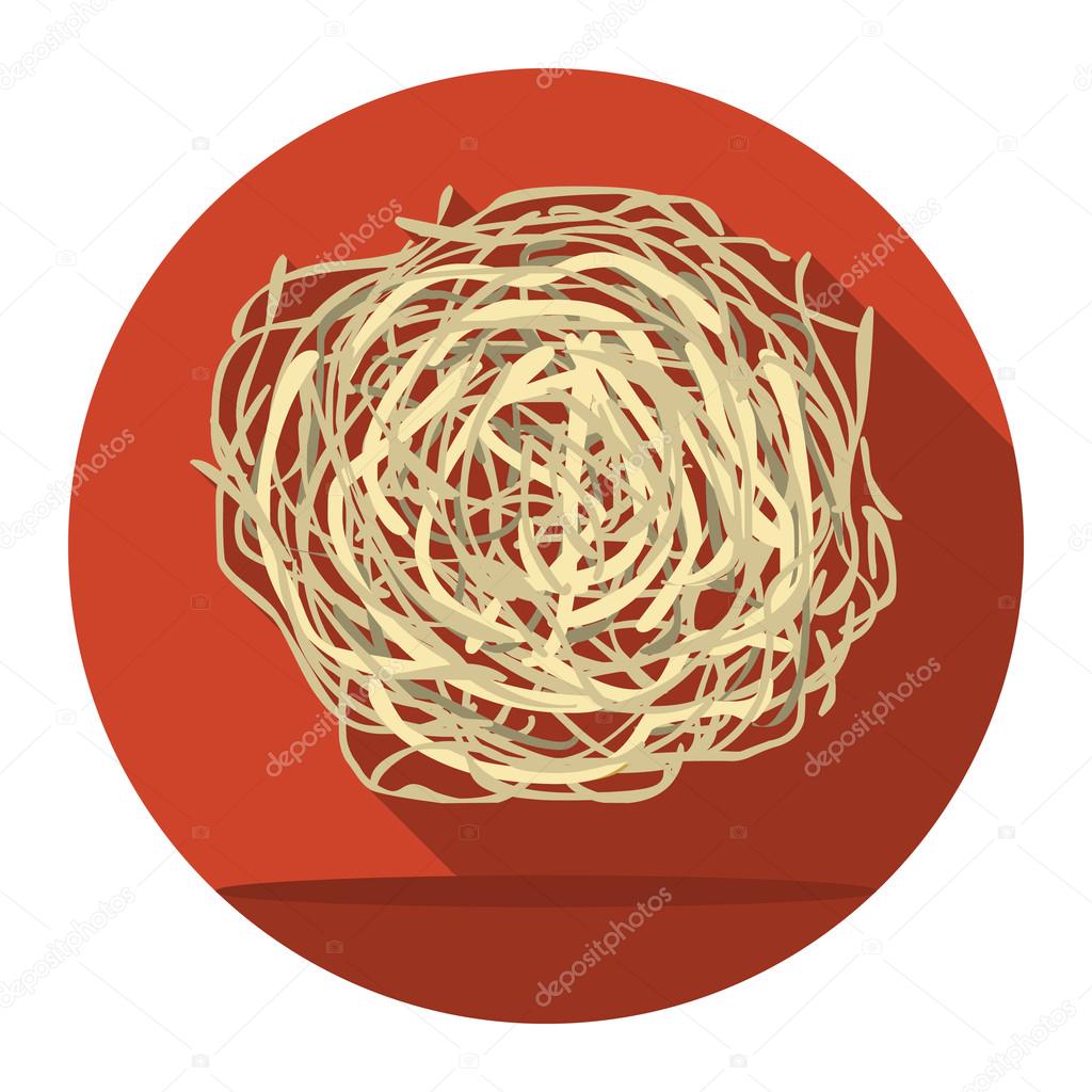 Tumbleweed icon cartoon. Singe western icon from the wild west set.