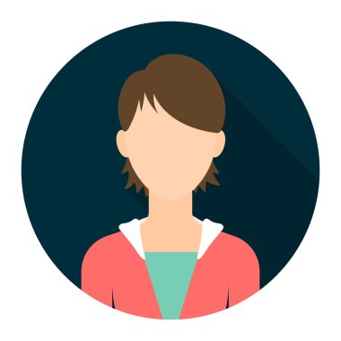 Kadın kutsal kişilerin resmi çizgi film. Tek avatar, büyük avatar sevgiyle Icon set.