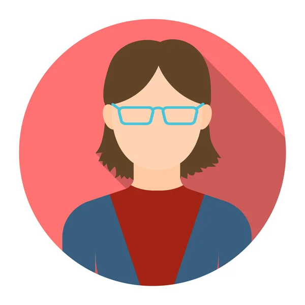 Abuela icono de dibujos animados. Avatar individual, icono de peaople del gran conjunto de avatar . — Vector de stock